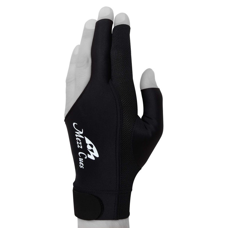 MEZZ Premium Billiard Glove - Fits Either Hand (Large/X-Large, Black) - Image 2